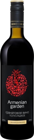 Плодовая алкогольная продукция Армениан Гарден Гранатовое полусладкая 0,75л