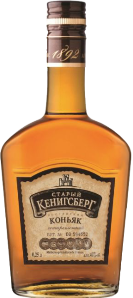 Коньяк Старый Кенигсберг 4 года 0,25л