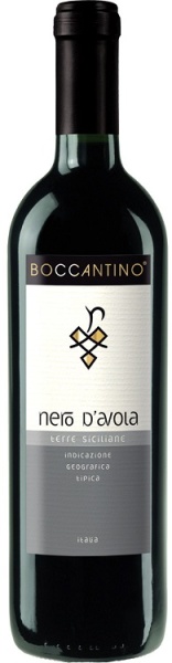 Вино Боккантино Неро Д Авола Сицилия красное полусухое 0,75л