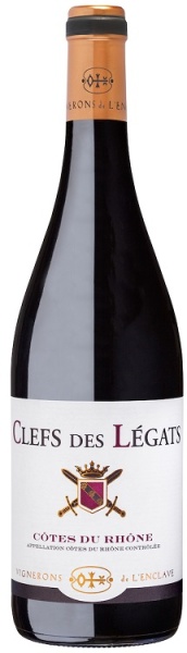 Вино Кот дю Рон Кле де Лега красное сухое 0,75л Вино Кот дю Рон Кле де Лега красное сухое 0,75л