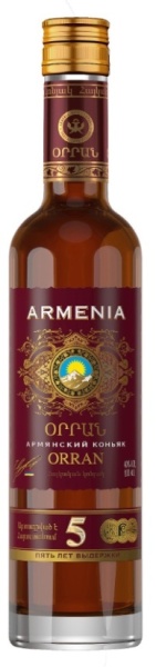 Коньяк армянский Орран 5 лет 0,5л Коньяк армянский Орран 5 лет 0,5л
