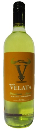 Вино Велата Макабео Мерсегера белое полусладкое 0,75л