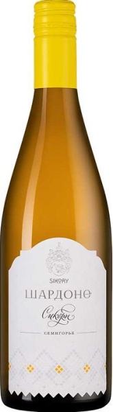 Вино Шардоне Сикоры белое сухое 0,75л
