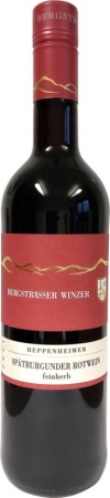 Вино Бергштрассер Винзер Хаппенхаймер Шпетбургундер красное полусухое 0,75л
