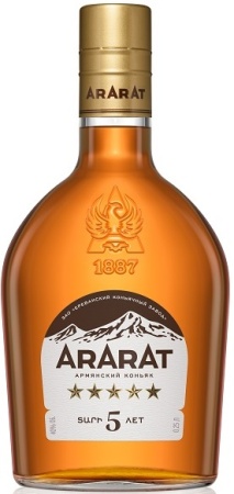 Коньяк армянский Арарат 5 лет 0,25л