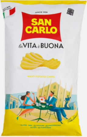 Чипсы картофельные Сан Карло рифленые 180г