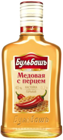 Настойка горькая Бульбашъ Мядовая з перцам Беларуская 0,2л