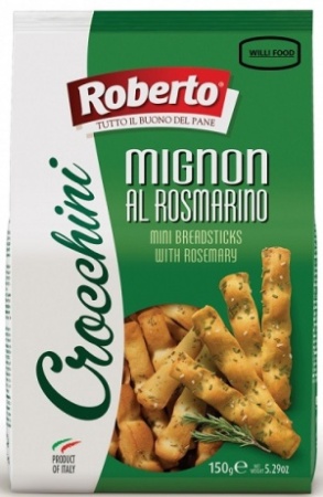 Хлебные Палочки Роберто Гриссини Мини Кроккини с розмарином 150г