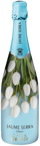 Игристое вино Кава Жауме Серра в сливере букет белое полусухое 0,75л