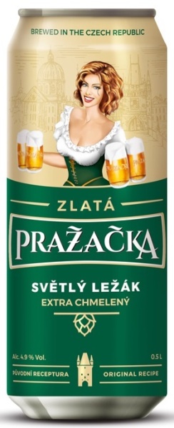 Пиво Пражечка Злата 0,5л ж/б