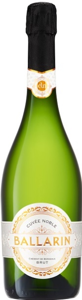 Игристое вино Креман Балларин Де Бордо Кюве Нобл белое брют 0,75л