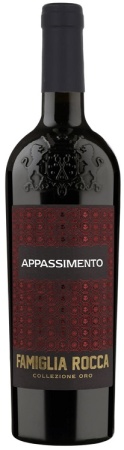 Вино Анжело Рокка Аппассименто Золотая коллекция красное полусухое 0,75л