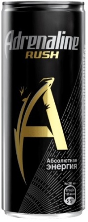 Напиток энергетический б/алк. газ. Адреналин Раш 0,25л ж/б