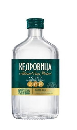 Водка Кедровица на Кедровых орехах 0,25л