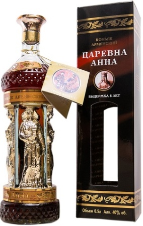 Коньяк армянский Царевна Анна 8 лет 0,5л п/у