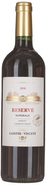 Вино Бордо Шато Ламот Вансан Резерв Мерло Каберне Фран красное сухое 0,75л