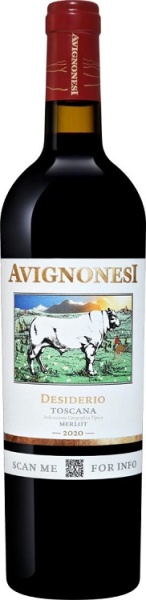 Вино Авиньонези Дезидерио Тоскана красное сухое 0,75л