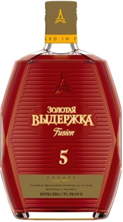 Коньяк Золотая выдержка Фьюжн 5 лет 0,25л