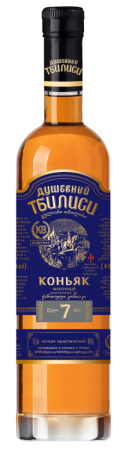 Коньяк грузинский Душевный Тбилиси 7 лет 0,5л