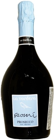 Игристое вино Просекко Ла Тордера Саоми белое брют 0,75л