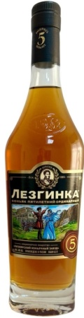 Коньяк Лезгинка 5 лет 0,5л