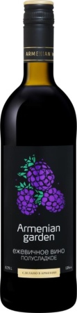 Плодовая алкогольная продукция Армениан Гарден Ежевичное полусладкая 0,75л