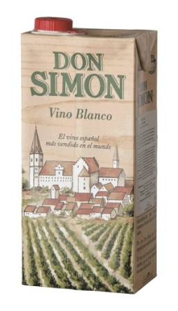 Вино Дон Симон белое сухое 1л