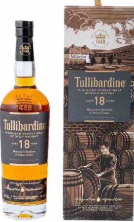 Виски Сингл Молт Туллибардин 18 лет 0,7л п/у