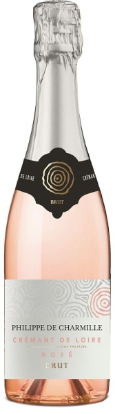 Игристое вино Креман де Луар Ф. де Шармилль розовое брют 0,75л