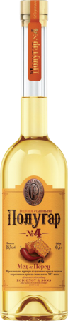 Спиртной напиток Полугар №4 Мед и Перец 0,5л