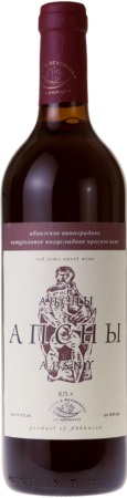 Вино Апсны красное полусладкое 0,75