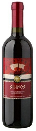 Вино Силинос красное полусладкое 0,75л