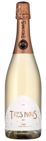 Игристое вино Кава Трес Наус Брют Розе розовое экстра брют 0,75л