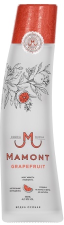 Водка Мамонт Грейпфрут 0,5л