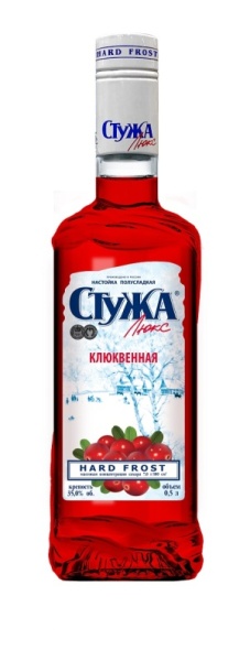 Настойка полусладкая Стужа Люкс Клюквенная 0,5л