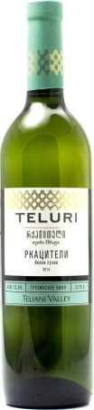 Вино Телури Ркацители белое сухое 0,75л