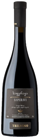 Вино Саперави Тбилвино красное сухое 0,75л
