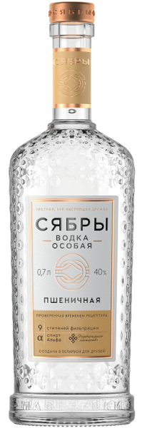 Водка Сябры Пшеничная 0,7л