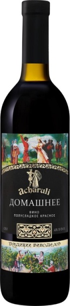 Вино Ачарули Домашнее красное полусладкое 0,75л