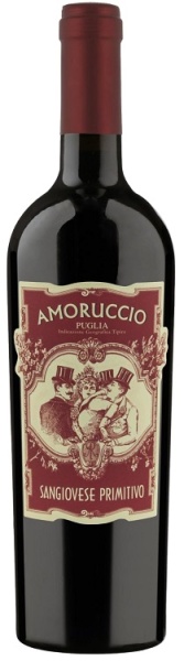 Вино Аморуччо Санджовезе Примитиво красное сухое 0,75л