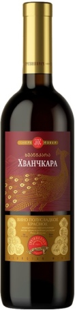 Вино Хванчкара Грузвинпром красное полусладкое 0,75л