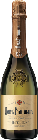 Игристое вино Наследие Мастера Левъ Голицынъ белое полусладкое 0,75л
