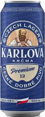 Пиво Карлова Крчма Премиум светлое 0,5л