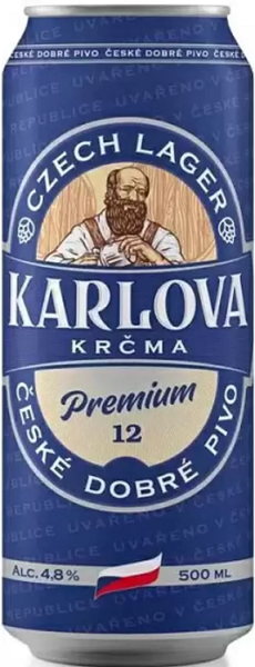 Пиво Карлова Крчма Премиум светлое 0,5л