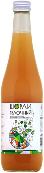 Напиток б/алк. газ. Шорли Дальняя Дача яблочный 0,5л бут.