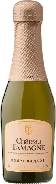 Игристое вино Шато Тамань белое полусладкое 0,2 л