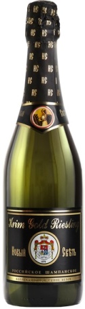 Игристое вино Новый свет Золотой рислинг белое сухое 0,75л