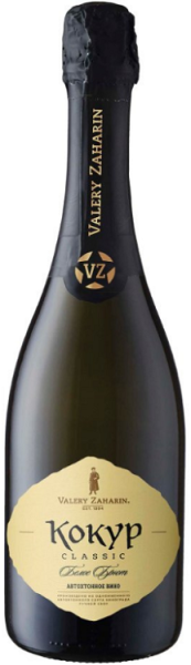 Игристое вино Валерий Захарьин Кокур Классик белое брют 0,75л