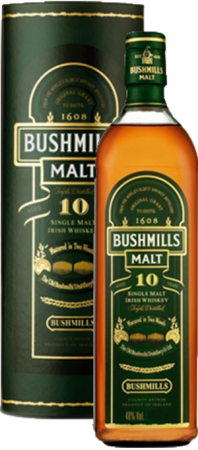 Виски Бушмилз Молт 10 лет п/у 0,7л