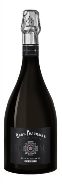 Игристое вино Наследие Мастера Левъ Голицынъ Коронационное белое брют 0,75л